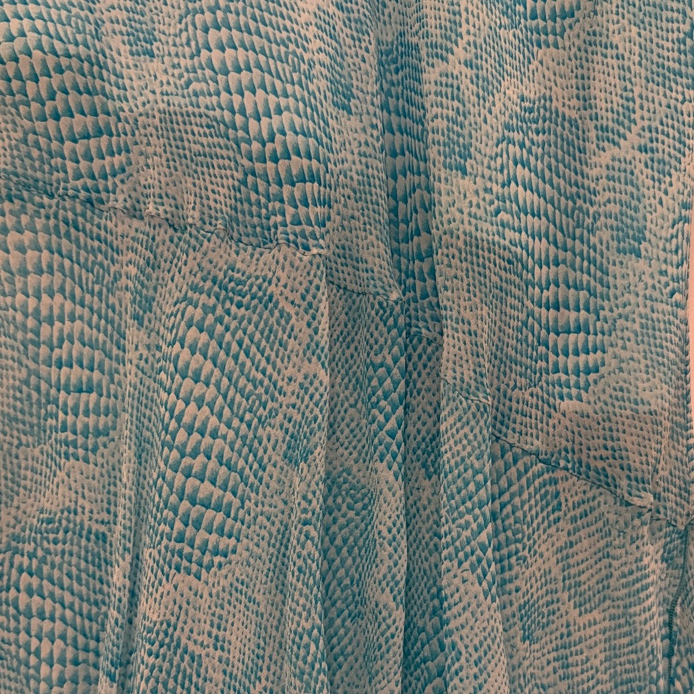 Bebe Elegant Blue Asymmetrical Skirt - Picture 3 of 5